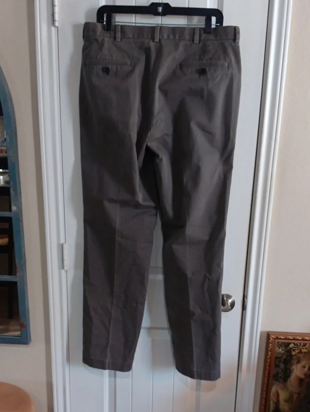 Brooks Brothers Clark Fit Advantage Chino Pants Mens 35x33 Brown Taupe
